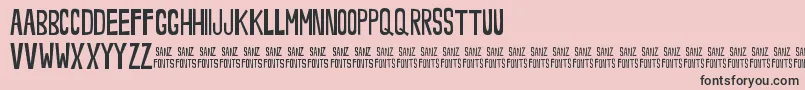 NoveeyThin Font – Black Fonts on Pink Background