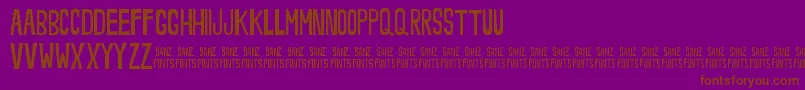 NoveeyThin Font – Brown Fonts on Purple Background
