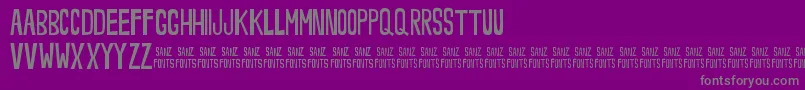 NoveeyThin Font – Gray Fonts on Purple Background