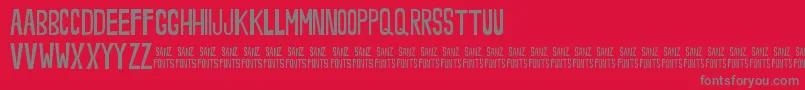 NoveeyThin Font – Gray Fonts on Red Background