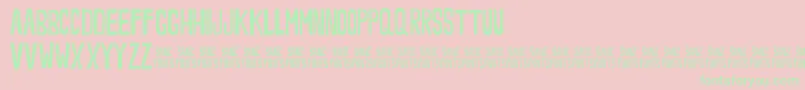 NoveeyThin Font – Green Fonts on Pink Background
