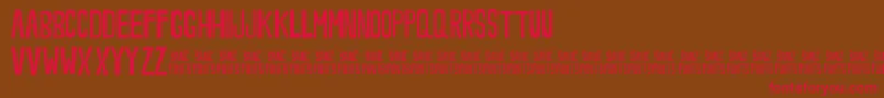 NoveeyThin Font – Red Fonts on Brown Background