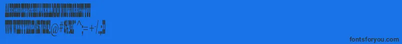 Ponderosastd Font – Black Fonts on Blue Background