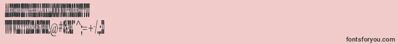 Ponderosastd-Schriftart – Schwarze Schriften auf rosa Hintergrund