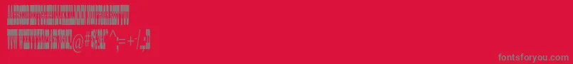 Ponderosastd Font – Gray Fonts on Red Background