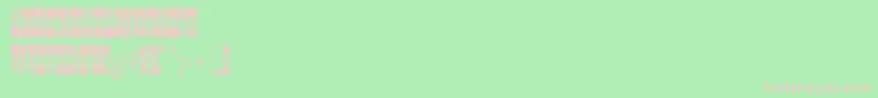 Ponderosastd Font – Pink Fonts on Green Background