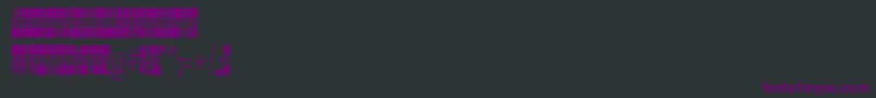 Ponderosastd Font – Purple Fonts on Black Background
