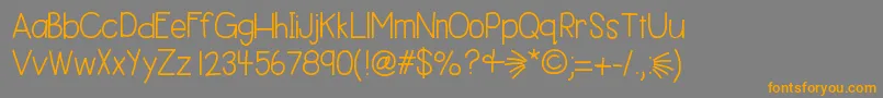 More about Hellobestday Font Hellobestday Font – Orange Fonts on Gray Background