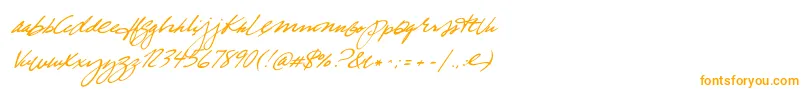Weitere Informationen zur TrueBlue-Schriftart TrueBlue-Schriftart – Orangefarbene Schriften