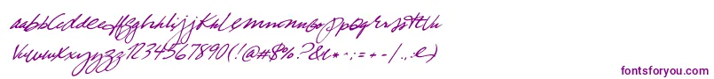TrueBlue-fontti – violetit fontit valkoisella taustalla
