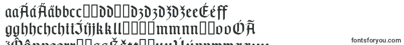 Шрифт Typographergotischaunz1 – словацкие шрифты