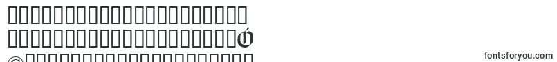 フォントTypographergotischaunz1 – バシキール文字