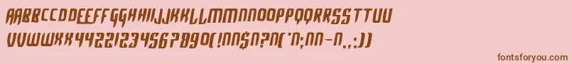 Шрифт AlphaSapphire – коричневые шрифты на розовом фоне