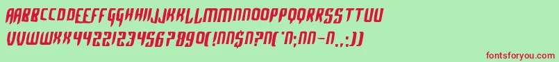 Шрифт AlphaSapphire – красные шрифты на зелёном фоне