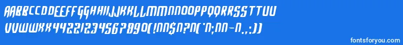 Czcionka AlphaSapphire – białe czcionki na niebieskim tle