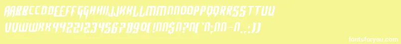 AlphaSapphire Font – White Fonts on Yellow Background
