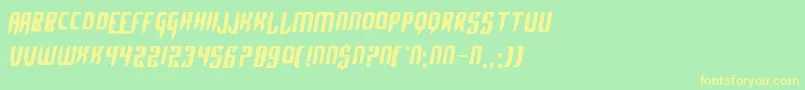 AlphaSapphire Font – Yellow Fonts on Green Background