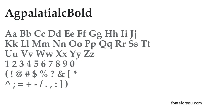 AgpalatialcBold Font – alphabet, numbers, special characters