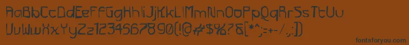 FuturexGrunge-Schriftart – Schwarze Schriften auf braunem Hintergrund