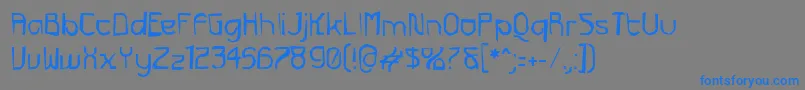 FuturexGrunge Font – Blue Fonts on Gray Background