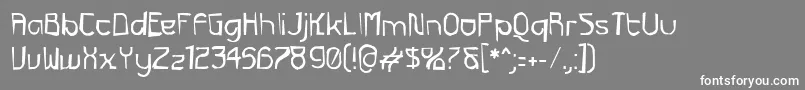 FuturexGrunge Font – White Fonts on Gray Background