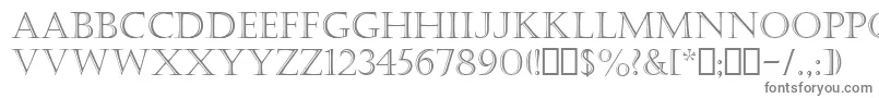 フォントCastellarMt – 灰色のフォント