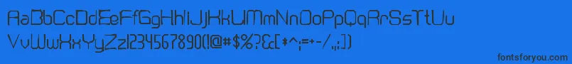 Шрифт Cranberrygingaunt – чёрные шрифты на синем фоне