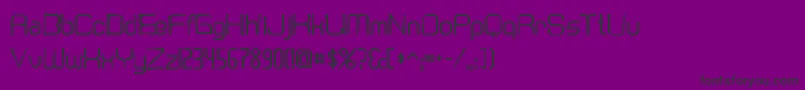 Cranberrygingaunt Font – Black Fonts on Purple Background