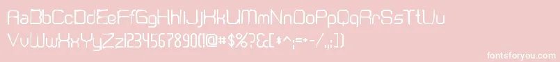 Cranberrygingaunt Font – White Fonts on Pink Background