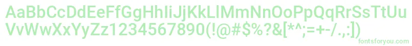 Nemenforcercondital Font – Green Fonts on White Background