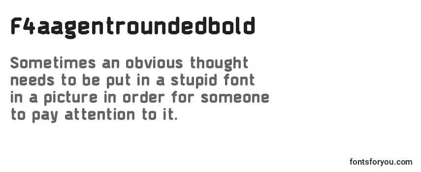 F4aagentroundedbold Font