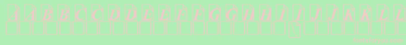 PaperTrail Font – Pink Fonts on Green Background