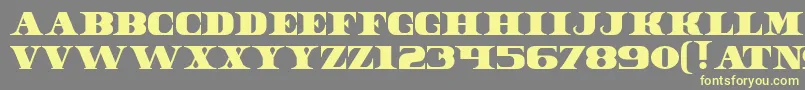 DollarBill Font – Yellow Fonts on Gray Background