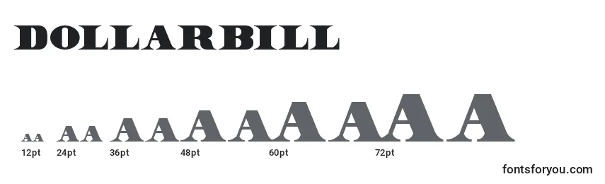 DollarBill Font Sizes