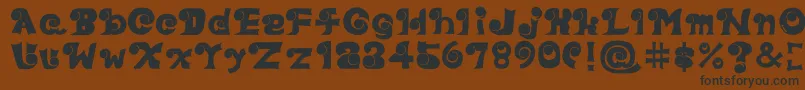 Eyefont Font – Black Fonts on Brown Background