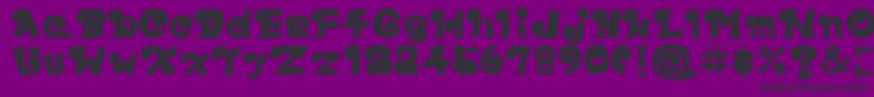 fuente Eyefont – Fuentes Negras Sobre Fondo Morado