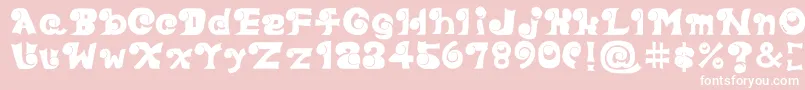 Eyefont Font – White Fonts on Pink Background