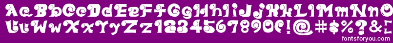 Eyefont Font – White Fonts on Purple Background