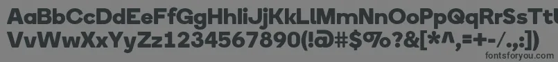 Weitere Informationen zur BoingRegular-Schriftart BoingRegular-Schriftart – Schwarze Schriften auf grauem Hintergrund