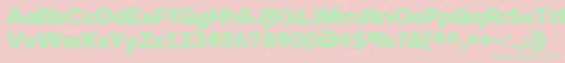 BoingRegular Font – Green Fonts on Pink Background