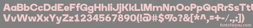 BoingRegular Font – Pink Fonts on Gray Background