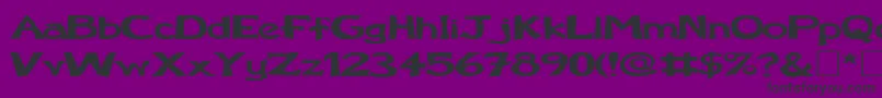 FzBasic12Ex-Schriftart – Schwarze Schriften auf violettem Hintergrund