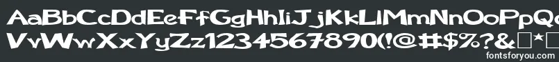 FzBasic12Ex-fontti – valkoiset fontit mustalla taustalla