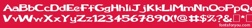 FzBasic12Ex Font – White Fonts on Red Background