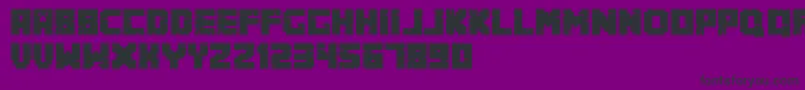 Minecrafter.Alt Font – Black Fonts on Purple Background