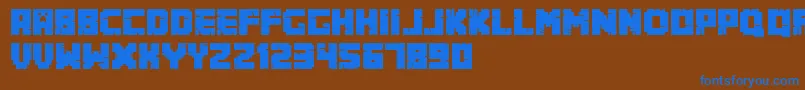 Minecrafter.Alt Font – Blue Fonts on Brown Background