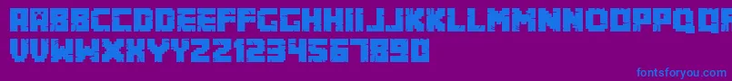 Minecrafter.Alt Font – Blue Fonts on Purple Background