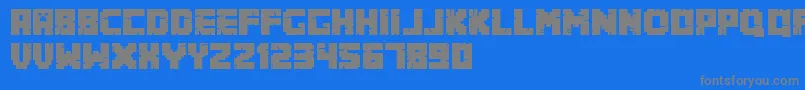 フォントMinecrafter.Alt – 青い背景に灰色の文字