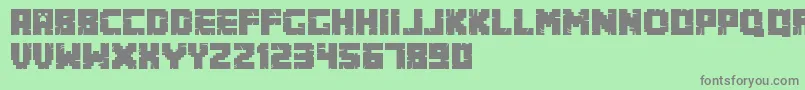 Minecrafter.Alt Font – Gray Fonts on Green Background