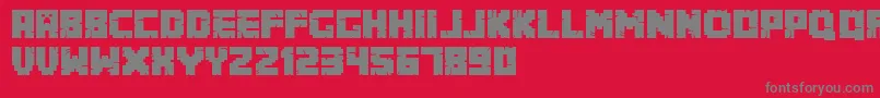 Minecrafter.Alt Font – Gray Fonts on Red Background